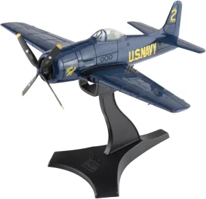 | 1:72 Scale Diecast Military Aircraft Replica | F8F-1B Blue Angels No.2 ariplane, US Navy, 1946 | Model SM1011