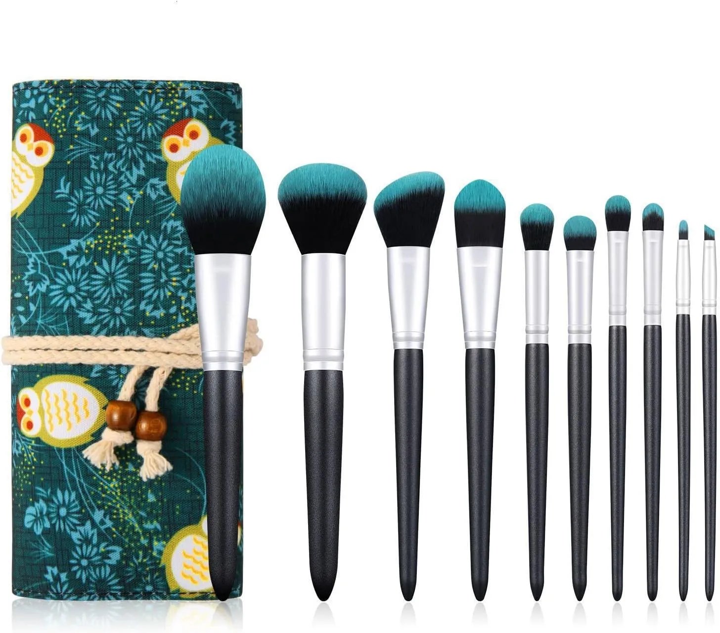 10 PCS Firefly Makeup Brushes Set with Bag Eye Shadow Foundation Powder Contour Make Up Brush Cosmetic Beauty Tool Kit