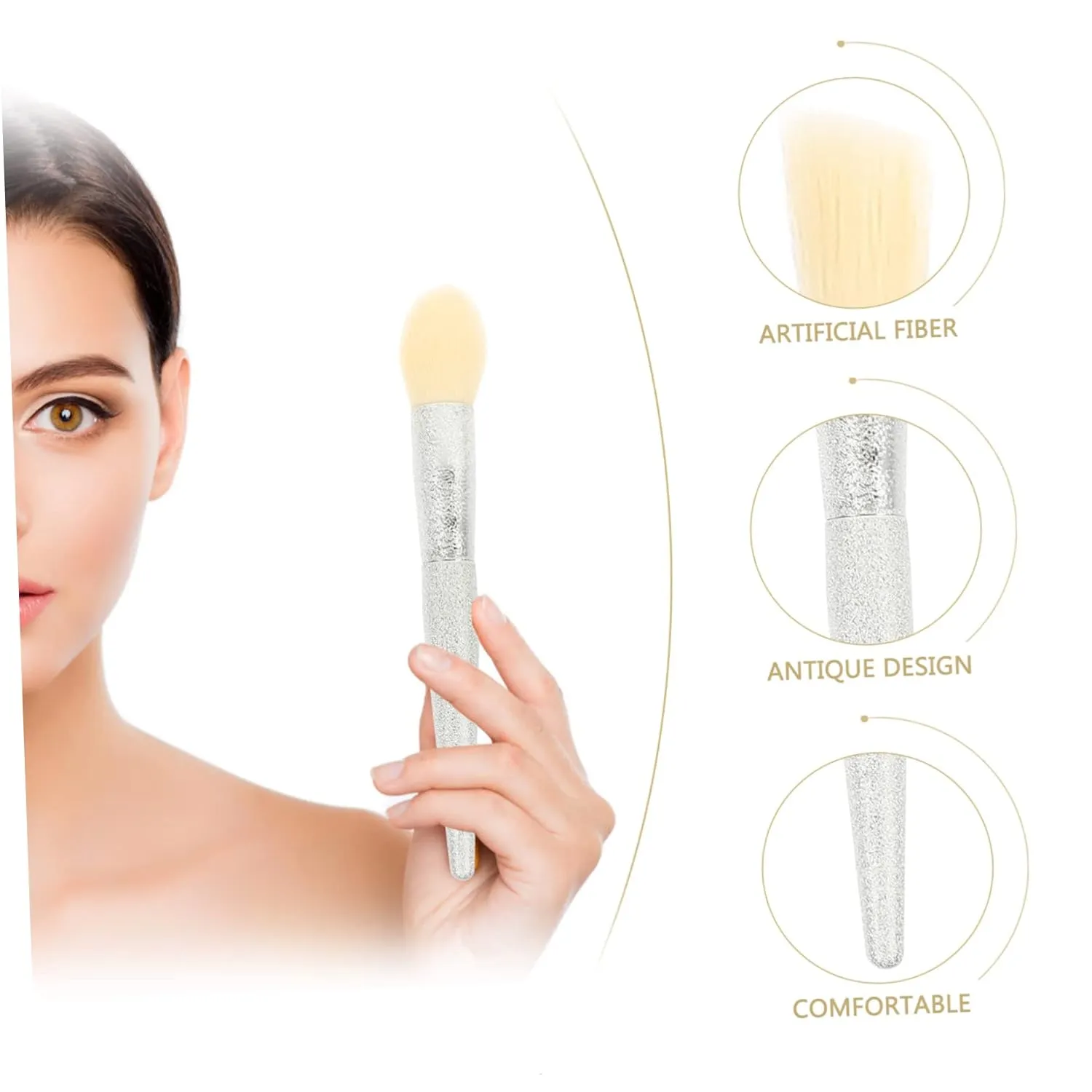 10-piece Makeup Brush Set Stackable Eye Shadow Brushes for Women Eyeshadow Applicators Professional Makeup Tools