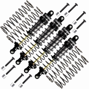 100/115mm RC Oil Shock Absorber Big Bore Damper for Arrma 1/10 BIG ROCK,GRANITE,SENTON 1/8 TYPHON,1/10 Slash 2WD 4WD 4x4 VXL,Bandit, Ford, Vorteks Parts Upgrad (Black)