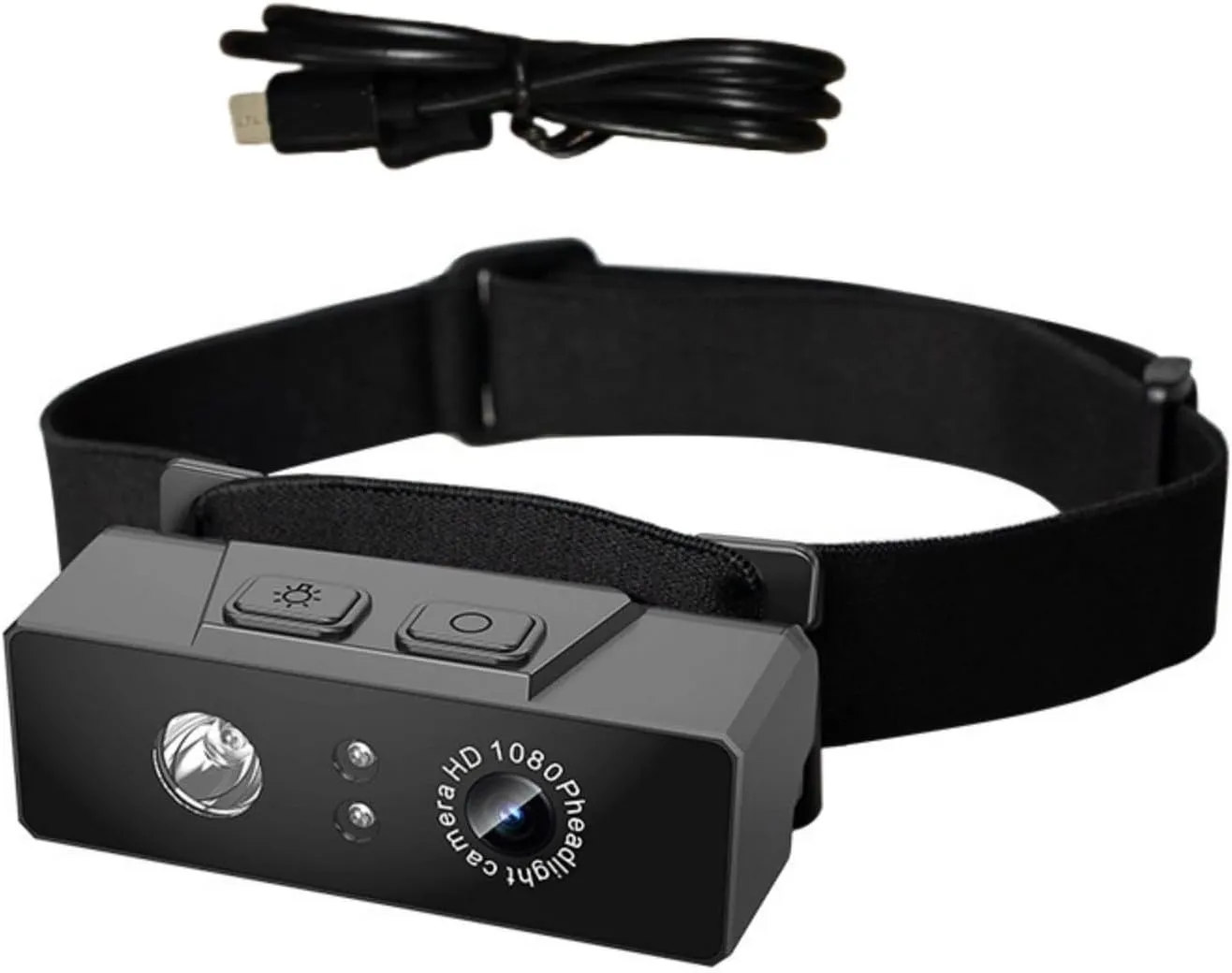 1080P Dv Sports Camera Head Mounted Video Camcorder with Elastic Headband for Outdoor Sport Travel, Head-Mounted