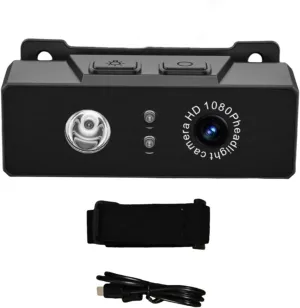 1080P Head Mounted Action Camera, Wearable Video Camera Vlog Sports Camera Recorder