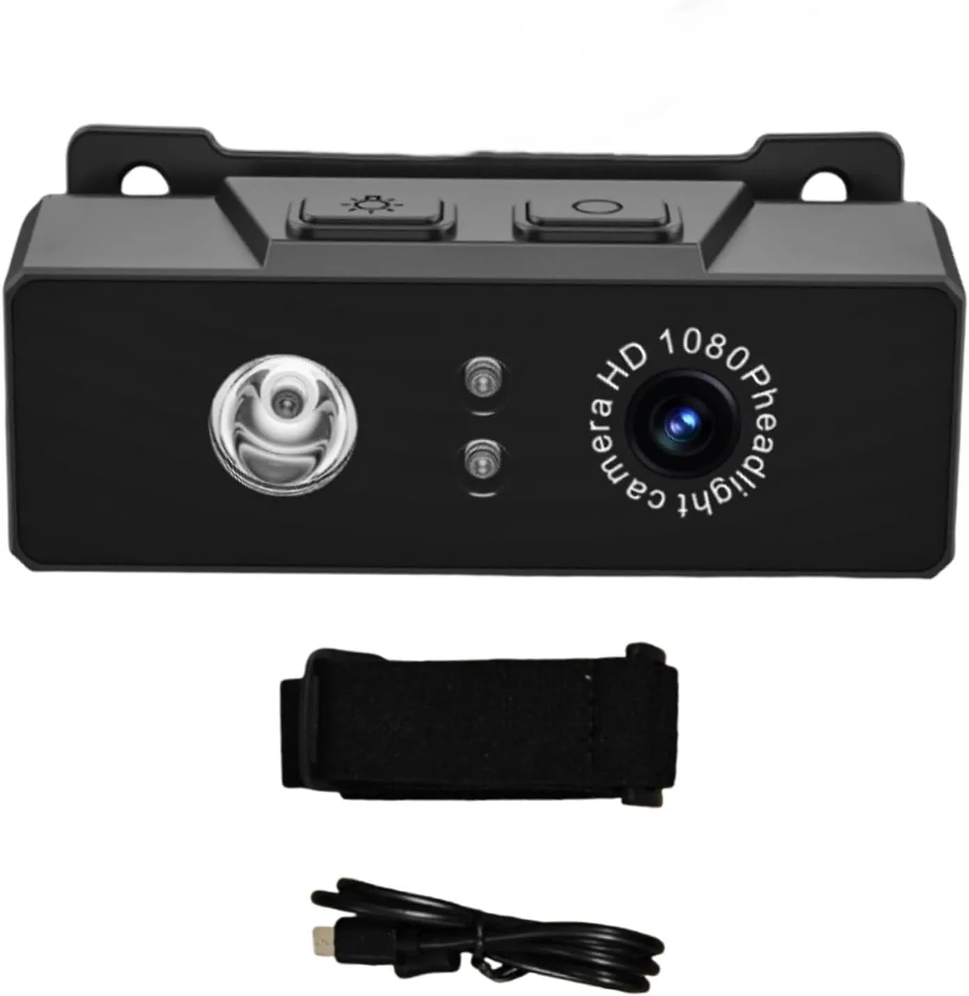 1080P Head Mounted Action Camera, Wearable Video Camera Vlog Sports Camera Recorder