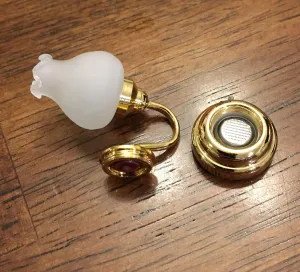 1:12 Dollhouse Miniature Sconce Wall Lamp LED Light for Living Room Hallway