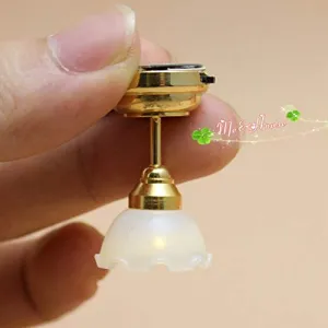1:12 Scale Dollhouse Miniature Bedroom Chandelier LED Light mounting to Ceiling; Height 3.5CMF