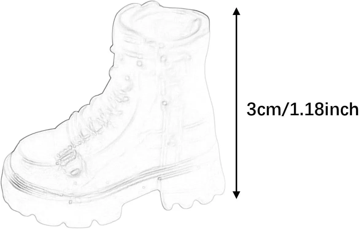1:12 Scale Miniature Boots,Female Figure Boots,Stylish,Casual Retro Miniature Action Figures Costume for Female Figures , Black