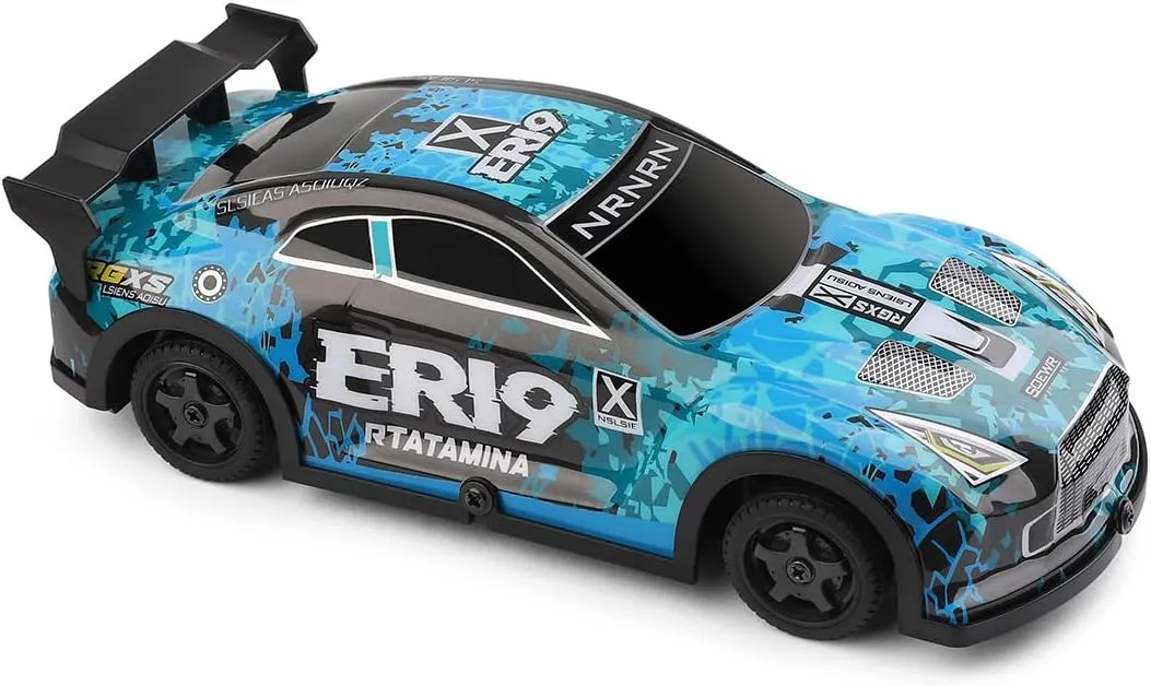 1:22 Scale RC Drift Car - 4WD Mini Racing Car 15KM/H High-Speed Racing Car, 2.4GHz Remote Control Racing Sport Hobby Grade for Adults (22206-Blue)
