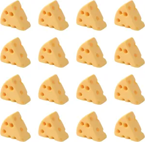 140Pcs Miniature Food for Fake Cheese, Resin Food Dollhouse Decor, Tiny Things to Hide, Tiny Things Bulk