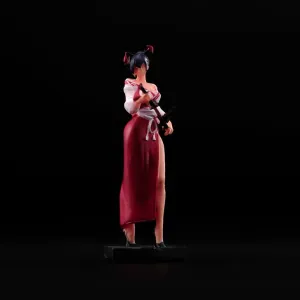 1/43 Scale Painted Figures Resin Miniature Scene Tiny People Action Figure Character Model for DIY Scene Dollhouse Sand Table Diorama (Samurai Swordsman Demon)