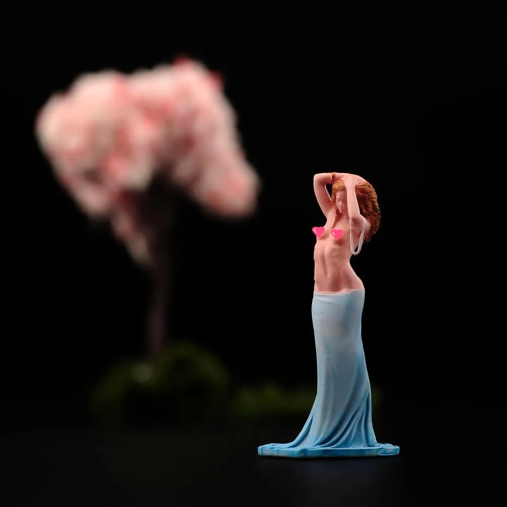 1/64 Scale Painted Figures Resin Miniature Scene Tiny People Action Figure Character Model for DIY Scene Dollhouse Sand Table Diorama (Mermaid Beauty)