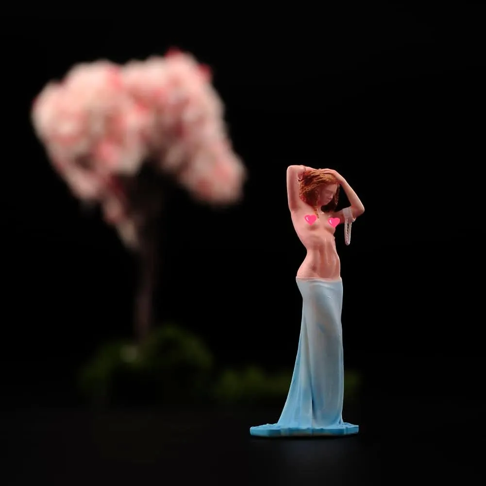 1/64 Scale Painted Figures Resin Miniature Scene Tiny People Action Figure Character Model for DIY Scene Dollhouse Sand Table Diorama (Mermaid Beauty)