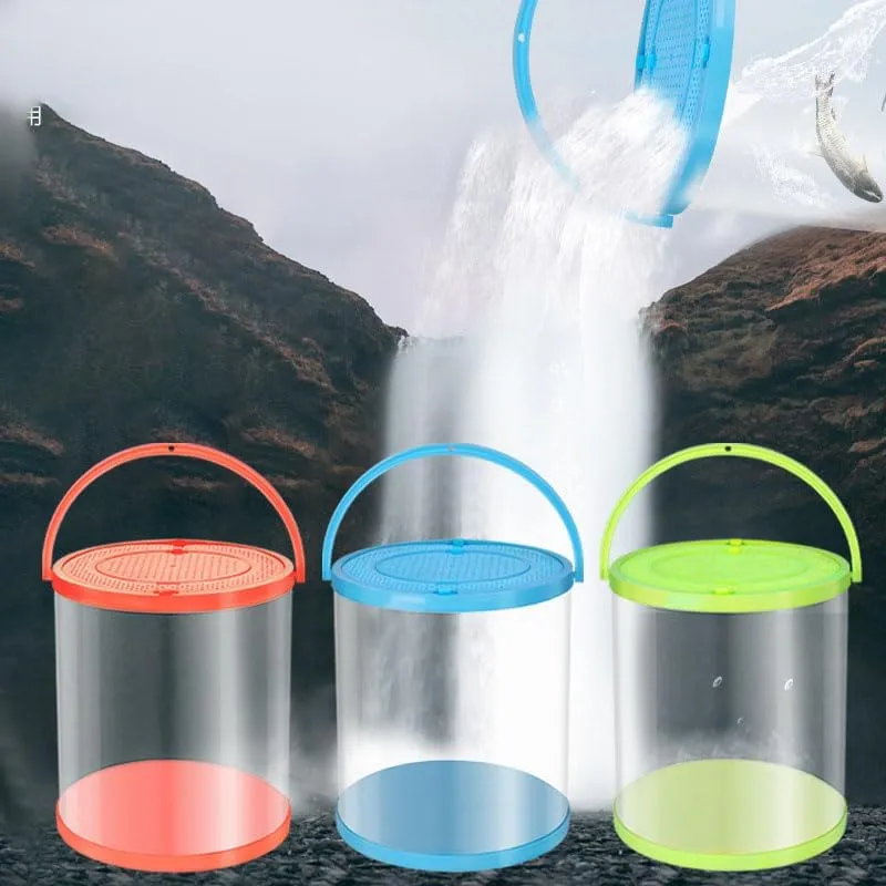 1pc Eva Foldable Live Fish Bucket Thickened Fish Bucket Portable Water Tank Fishing Gear Live Fish Box Accessories Tool