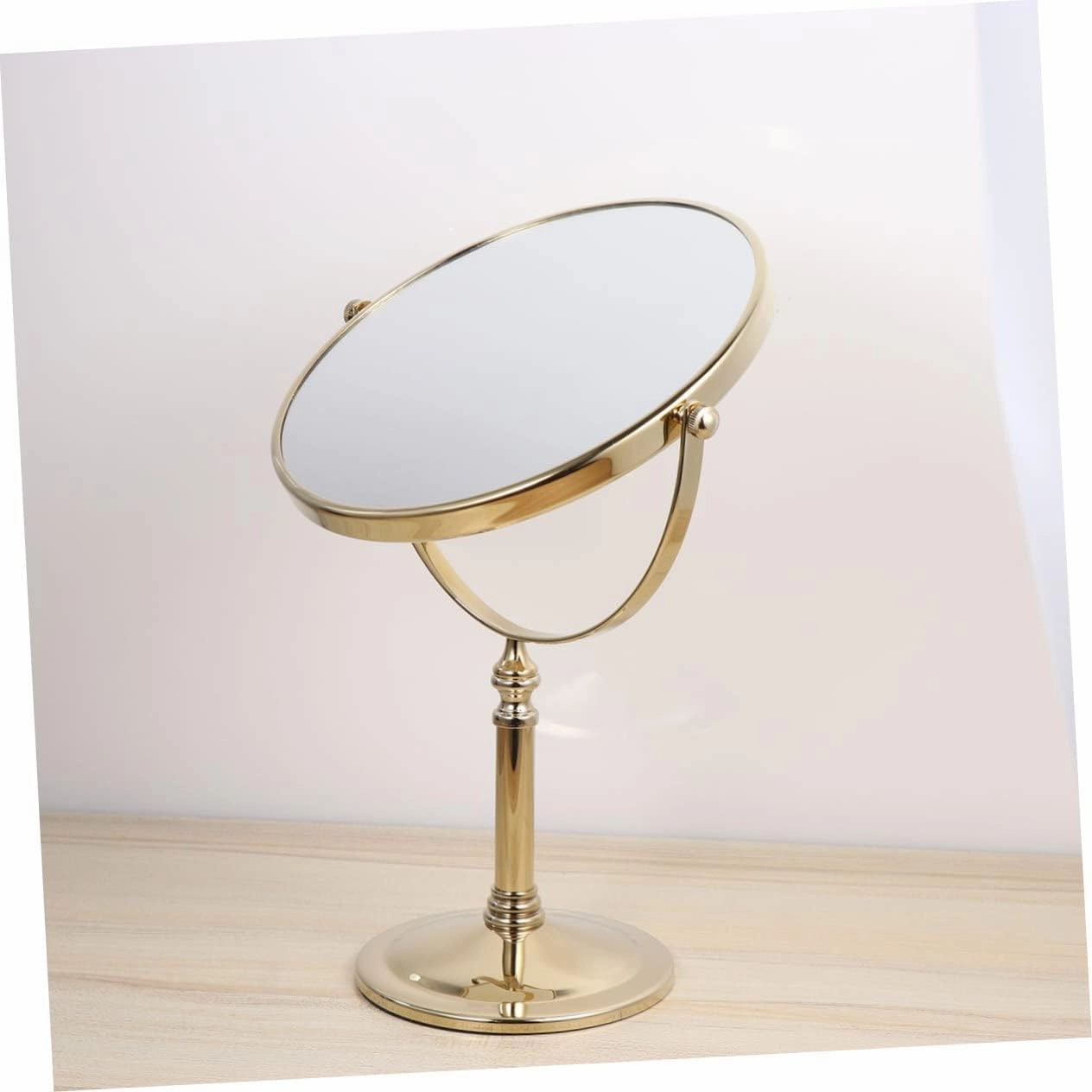 1pc Double Side Cosmetic Mirror Magnification Makeup Mirror Frame - Base for Home Use for -ups and Detail Work