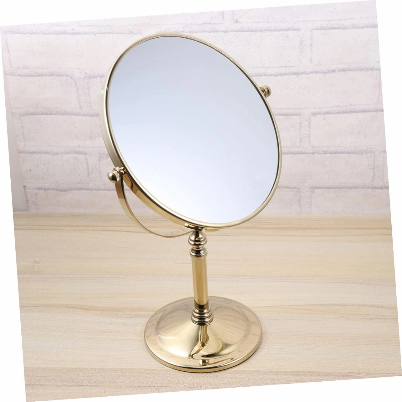 1pc Double Side Cosmetic Mirror Magnification Makeup Mirror Frame - Base for Home Use for -ups and Detail Work