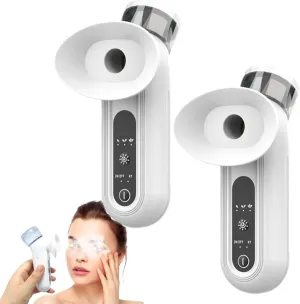 2 Pieces Nano Eye steam Machine, Eye moisturising and Soothing sprayers with 3 Temperature Settings and 38-42°C Constant Temperature, 360° moisturising and Cleansing, relieves Dry Eye Symptoms