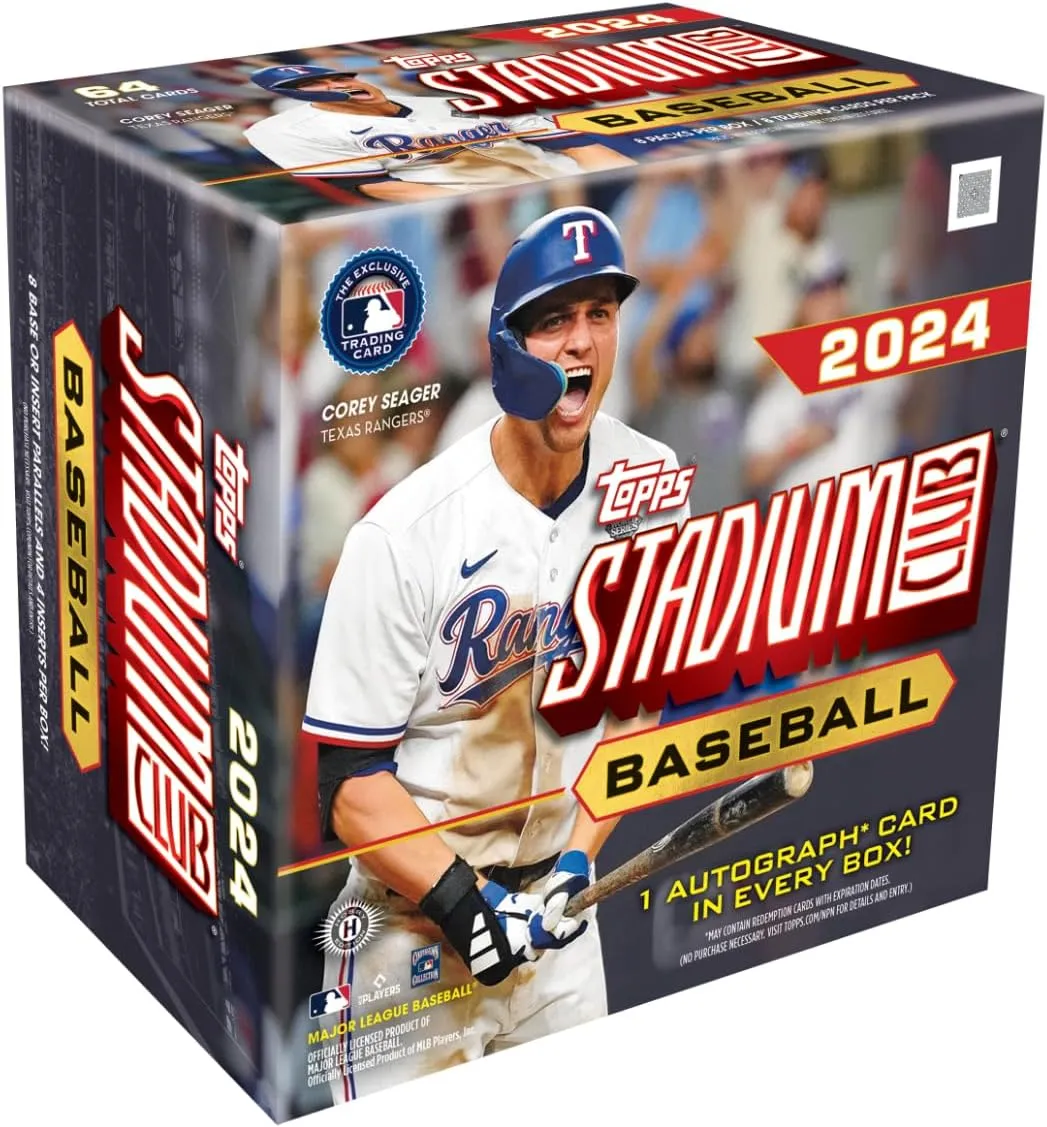2024 Topps Stadium Club Baseball - Compact Trading Card Box (1 Autograph Per Box)
