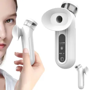 2025 Eye Steamer, Eye Steamer for Dry Eye Relief, Nano Eye Mist Steam, Heated Steam Therapy Wand for Dry Eye Relief, Compact Travel-Friendly Design, White,Portable Rechargeable