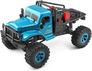 2.4GHz Remote Control Car, 3KM/H High Speed 4WD Electric Off-Road Climbing Crawler Vehicle, 1:18 Off-Road Monster Truck with LED Lights - Ideal Gift for Adult