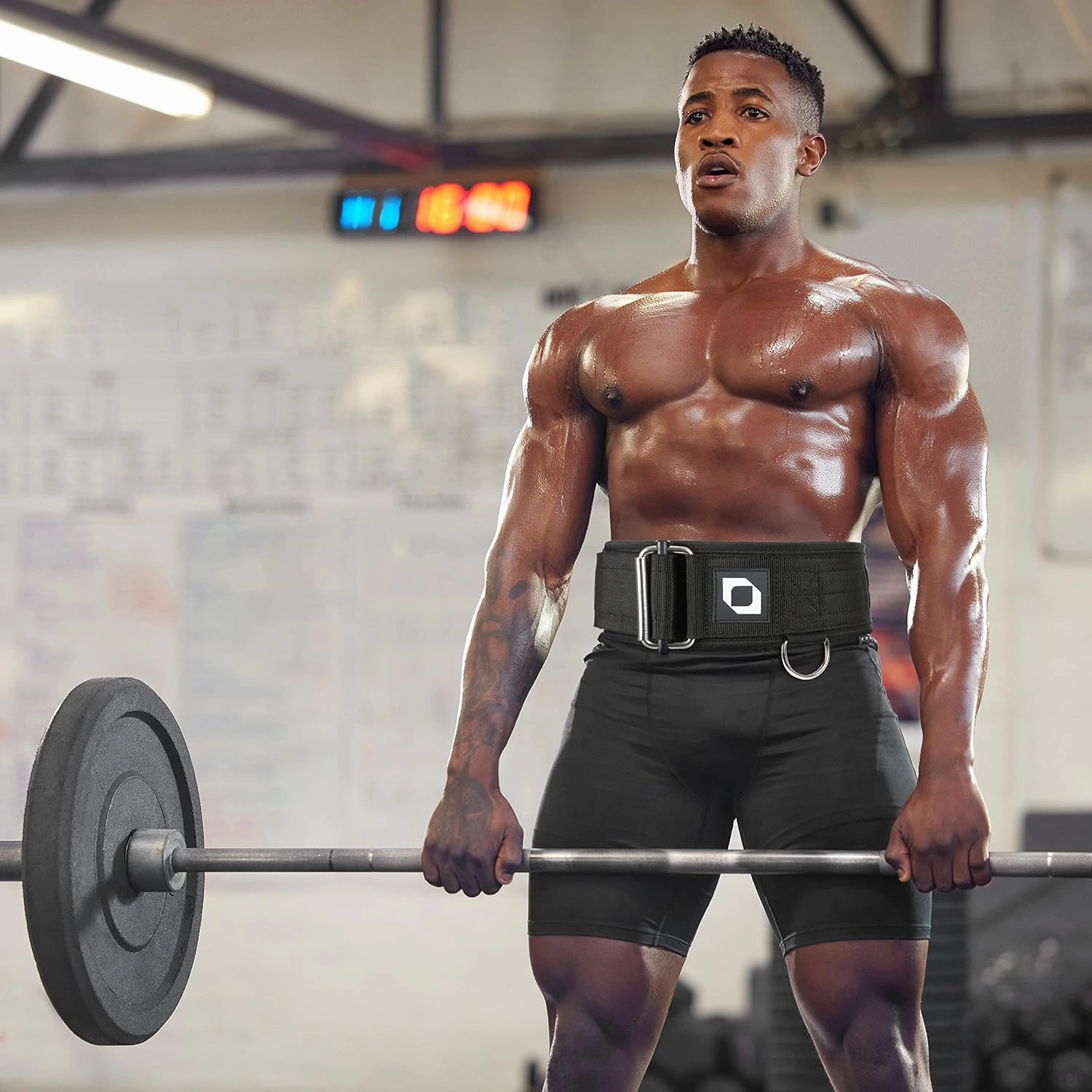 2-in-1 Multi Purpose Weight Lifting Belt & Weighted Dip Belt - Functional Exercise, Strength Training, Powerlifting, Deadlift, Squat, Olympic Lifts - Weighted Dips, Chin-ups, Pull-ups 100% Nylon