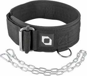 2-in-1 Multi Purpose Weight Lifting Belt & Weighted Dip Belt - Functional Exercise, Strength Training, Powerlifting, Deadlift, Squat, Olympic Lifts - Weighted Dips, Chin-ups, Pull-ups 100% Nylon