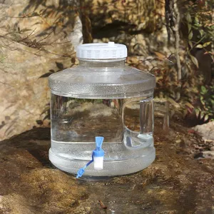 2L Water Storage Containers with Tap,Portable Transparent Water Tank with Handle,Fit for Home, Kitchen, Office, Sports Events, and Indoor Outdoor Activities