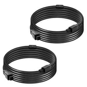 2PCS 78.7inch 4Pin AMS Extension Cable with ferrite for Bambu Lab AMS-Lite A1 A1MINI 3D Printers (not X1 P1) (2m*2pcs)