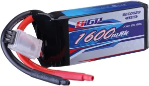 2S Lipo Battery 1600mAh 7.4V 130C Soft Pack with XT60 Plug for RC Helicopter Airplane FPV Drone Quadcopter Racing Hobby