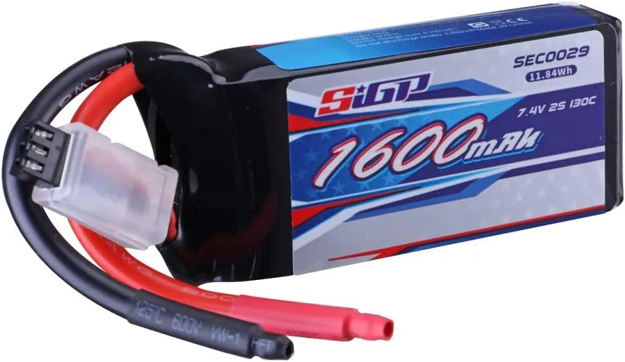 2S Lipo Battery 1600mAh 7.4V 130C Soft Pack with XT60 Plug for RC Helicopter Airplane FPV Drone Quadcopter Racing Hobby