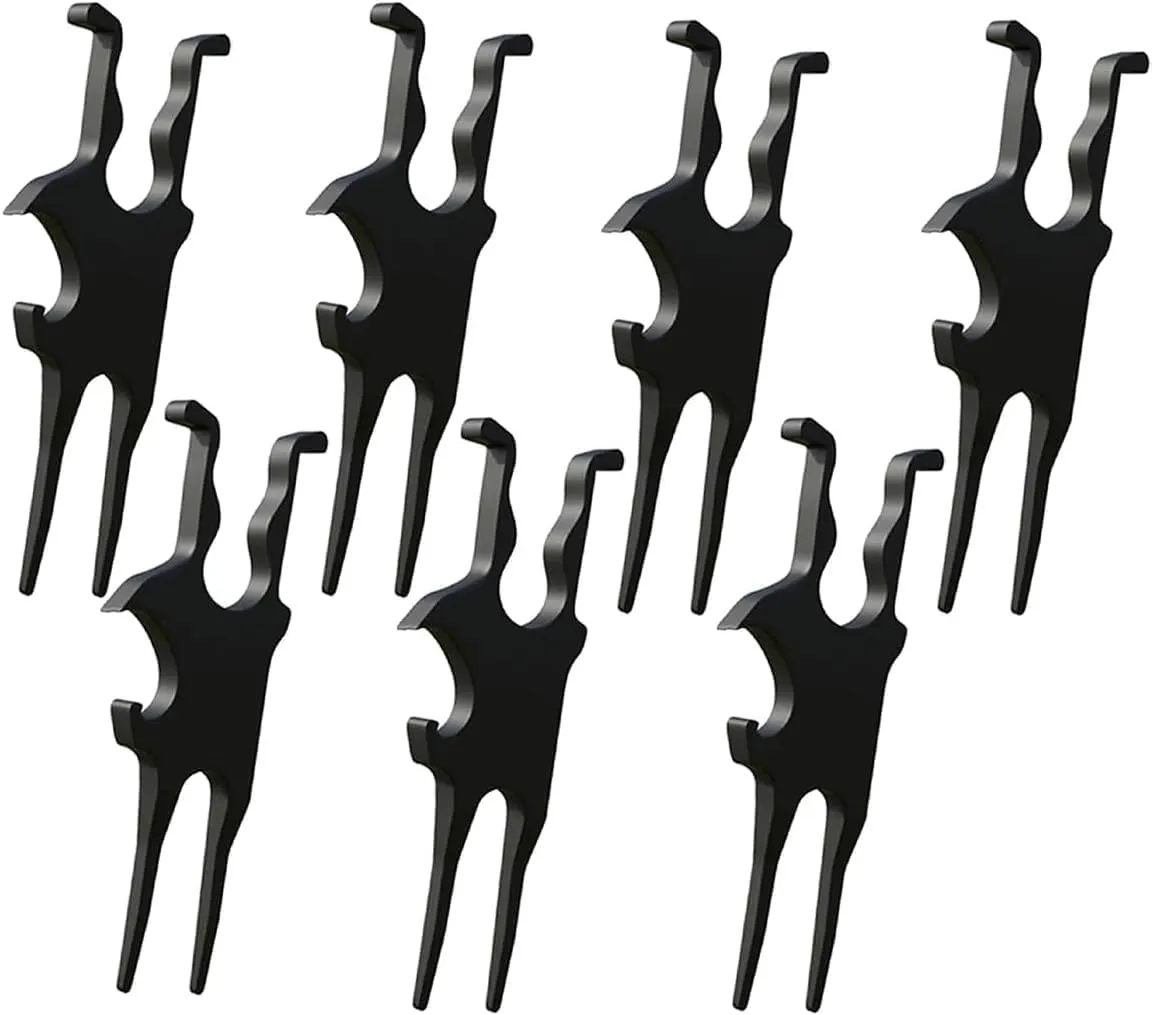 3-in-1 Golf Holder Divot Repair Tool, Magnetic Holder for Golf Cart Clip, Divot Tool, Portable Multi-Tool Ball Marker, Beer Opener, Compact Golfs Accessory for Golfers
