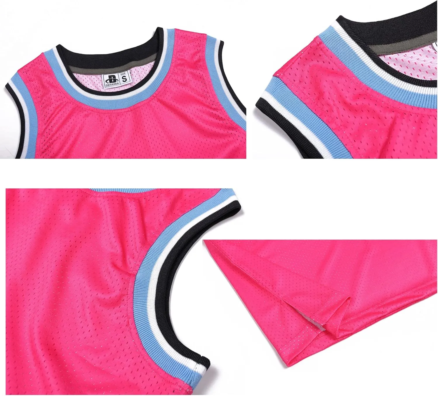 3 Pack Men's Blank Basketball Jerseys Mesh Performance Athletic Team Sports Uniforms Bulk Shirts