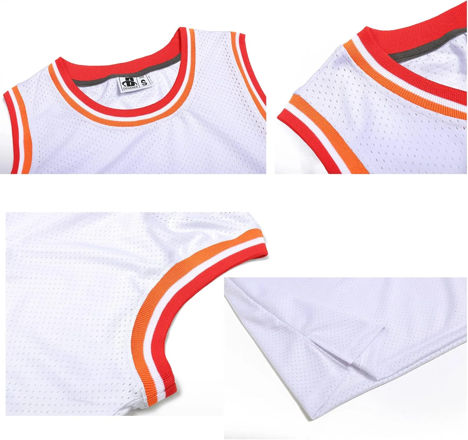 3 Pack Men's Blank Basketball Jerseys Mesh Performance Athletic Team Sports Uniforms Bulk Shirts