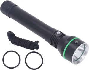 3000LM Diving Light, 6000K Modes Adjustable Zoomable Dive Light, IPX8 Water Proof Shockproof Aluminum Alloy LED Dive Flashlight with Underwater Diving Depth of 150M