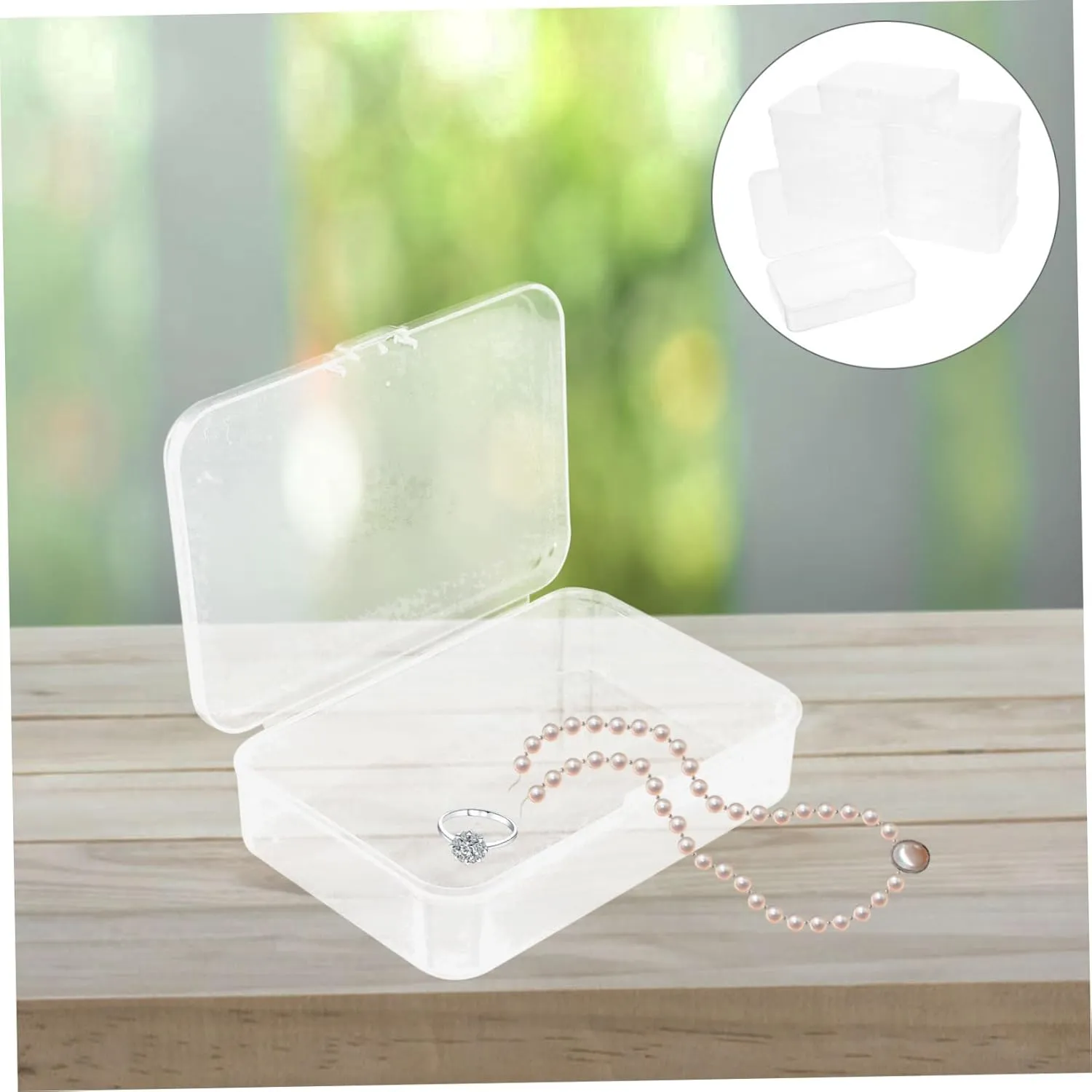 30pcs Clear Gaming Card Storage Case Container for Organizing Poker Cards and Compact Design for Items