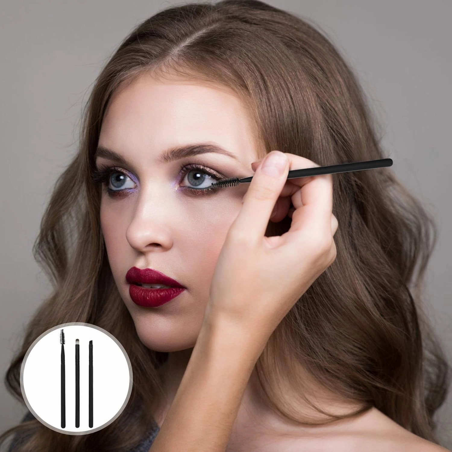 30pcs Cosmetic Tools Practical Makeup Brushes for Eyebrows Lips and Eyelashes for Female Makeup Comfortable for Easy Application