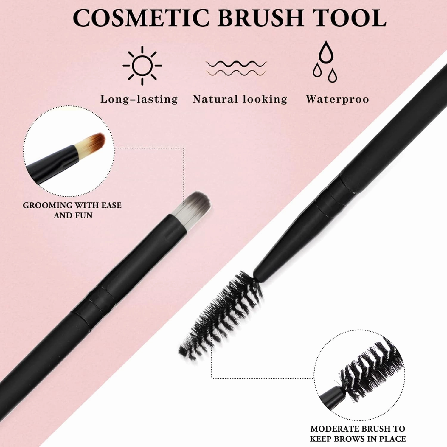 30pcs Cosmetic Tools Practical Makeup Brushes for Eyebrows Lips and Eyelashes for Female Makeup Comfortable for Easy Application