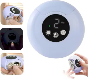 360° Rotation Electric Nail Clipper，3 in-1 Electric Polishing Automatic Nail Trimmer with LED Light & Nail Scraps Storage，USB Rechargeable Trimmer for Baby, Kids, Adult, Seniors, Caregivers（Purple）