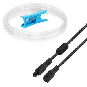 39.37 inch AMS Lite Extension Cable kit,4-Pin Cable with 5M Ultra-Smooth Transparent PTFE Tube Compatible with Bambulab A1/A1mini AMS-Lite 3D Printers(Not for X1/P1 Series)