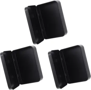 3pcs Iron Storage Boxes for Game Cards Rectangular Container Sealed Lid Compact Card Holder for Organized Storage of Playing and Items