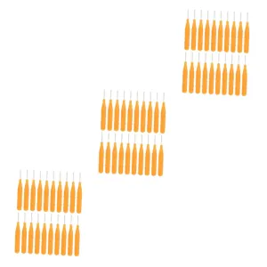 3sets Angled Eyebrow Brush Makeup Tool Portable Mini Brow Brush Set for Girls for Traveling 20pcs*3