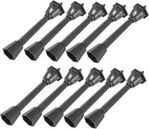 3sets Miniature Garden Lights Microscopic Dollhouse Street Lamp Post 10pcs*3