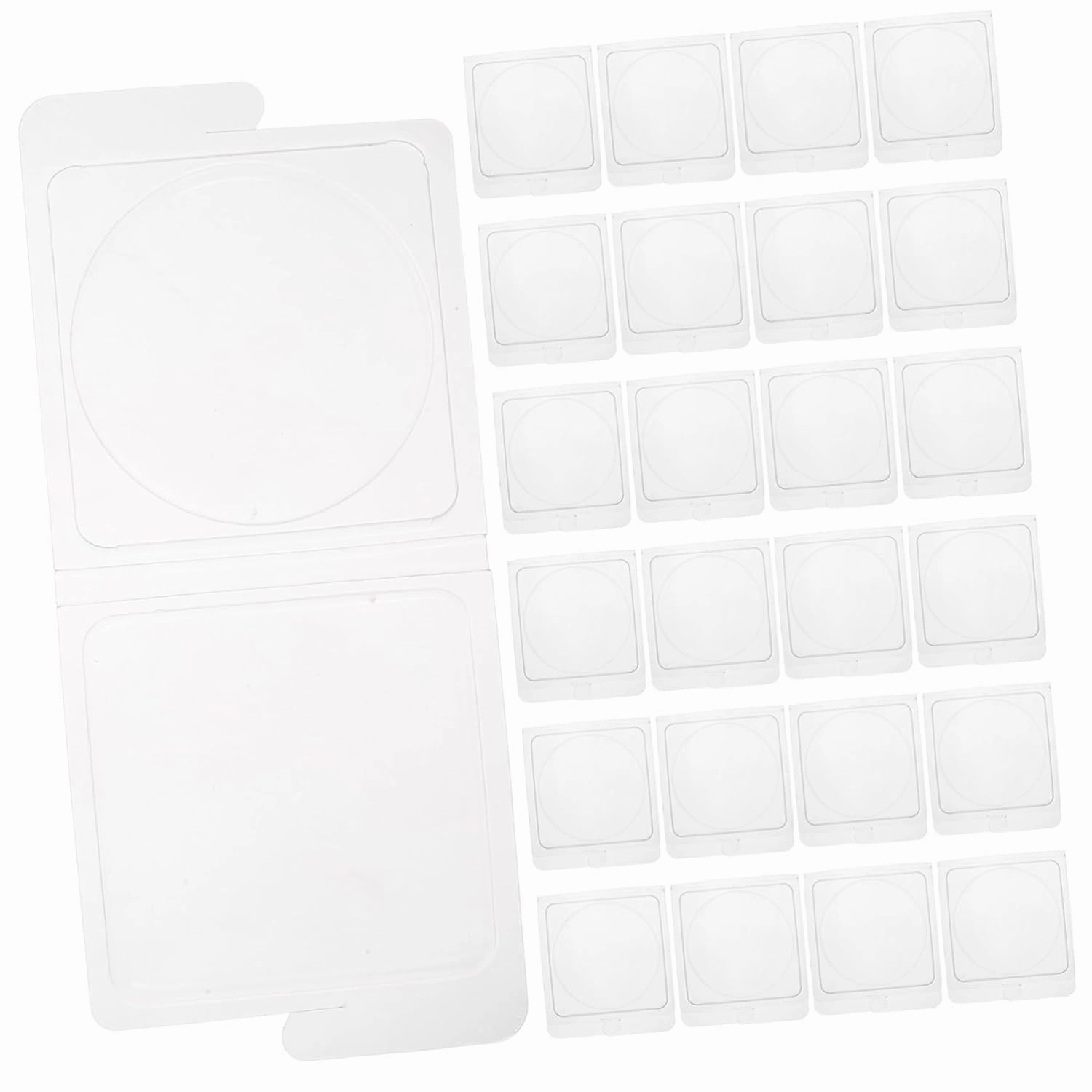 40pcs Empty Makeup Palette Transparent Blush and Highlighter Container Durable Cosmetic Storage for DIY Projects for Women