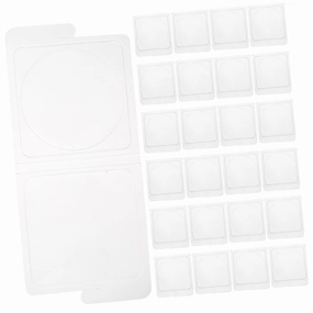 40pcs Empty Makeup Palette Transparent Blush and Highlighter Container Durable Cosmetic Storage for DIY Projects for Women