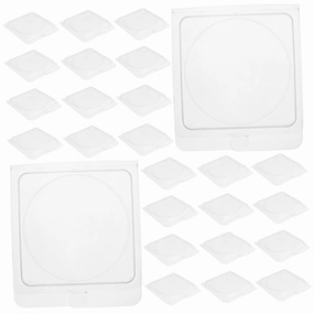 40pcs Transparent DIY Blush Highlighter Packaging Durable Empty Makeup Pans Refillable Eyeshadow Palette for Custom Cosmetics for DIY Enthusiasts