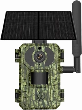4G 2K 4MP PIR Motion Activated 0.2s Trigger Time Night Vision IP66 Hunting Trail Wildlife Battery Solar Camera(EU 4G Band)