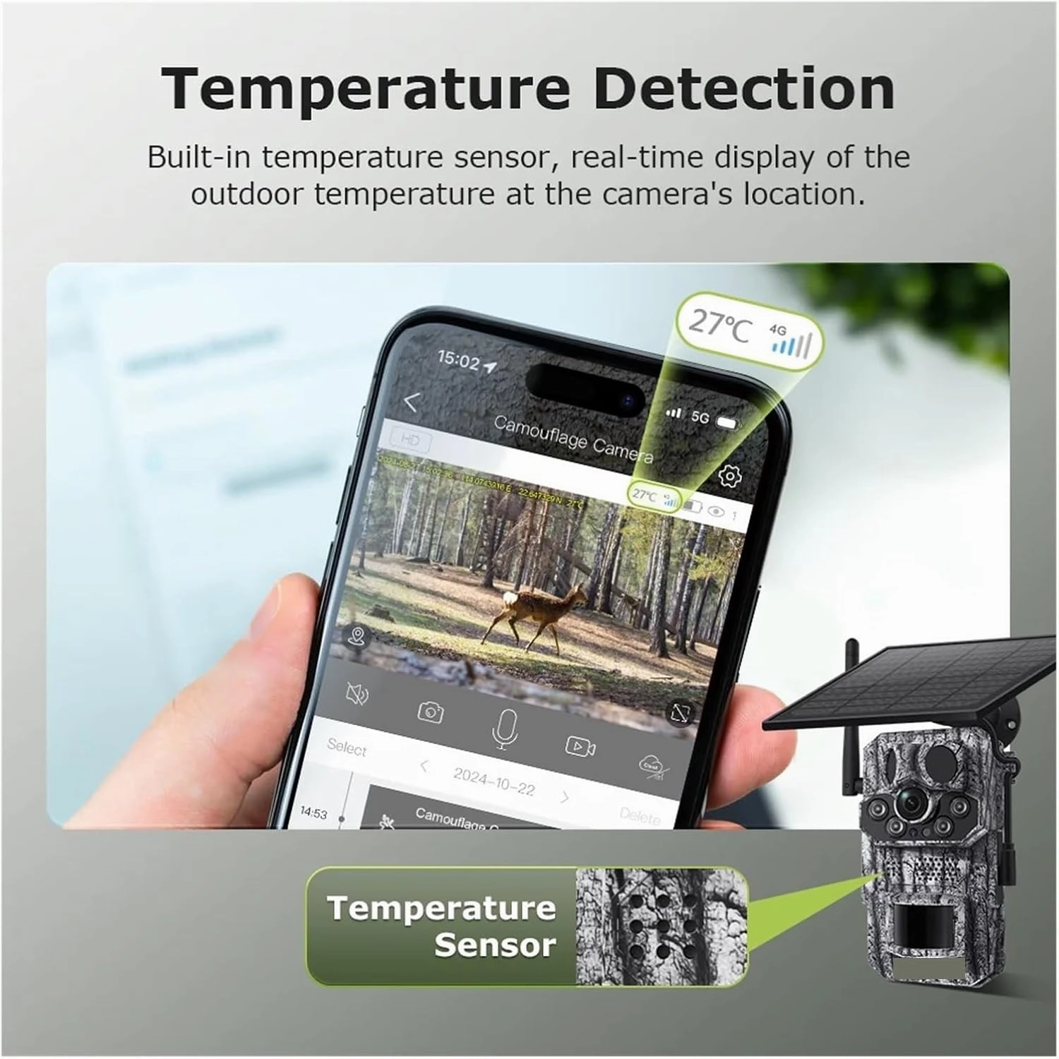 4G 2K 5MP PIR Motion Activated Trigger Time Night Vision IP66 Hunting Trail Wildlife Battery Solar Camera Forest(4MP add 64GB)