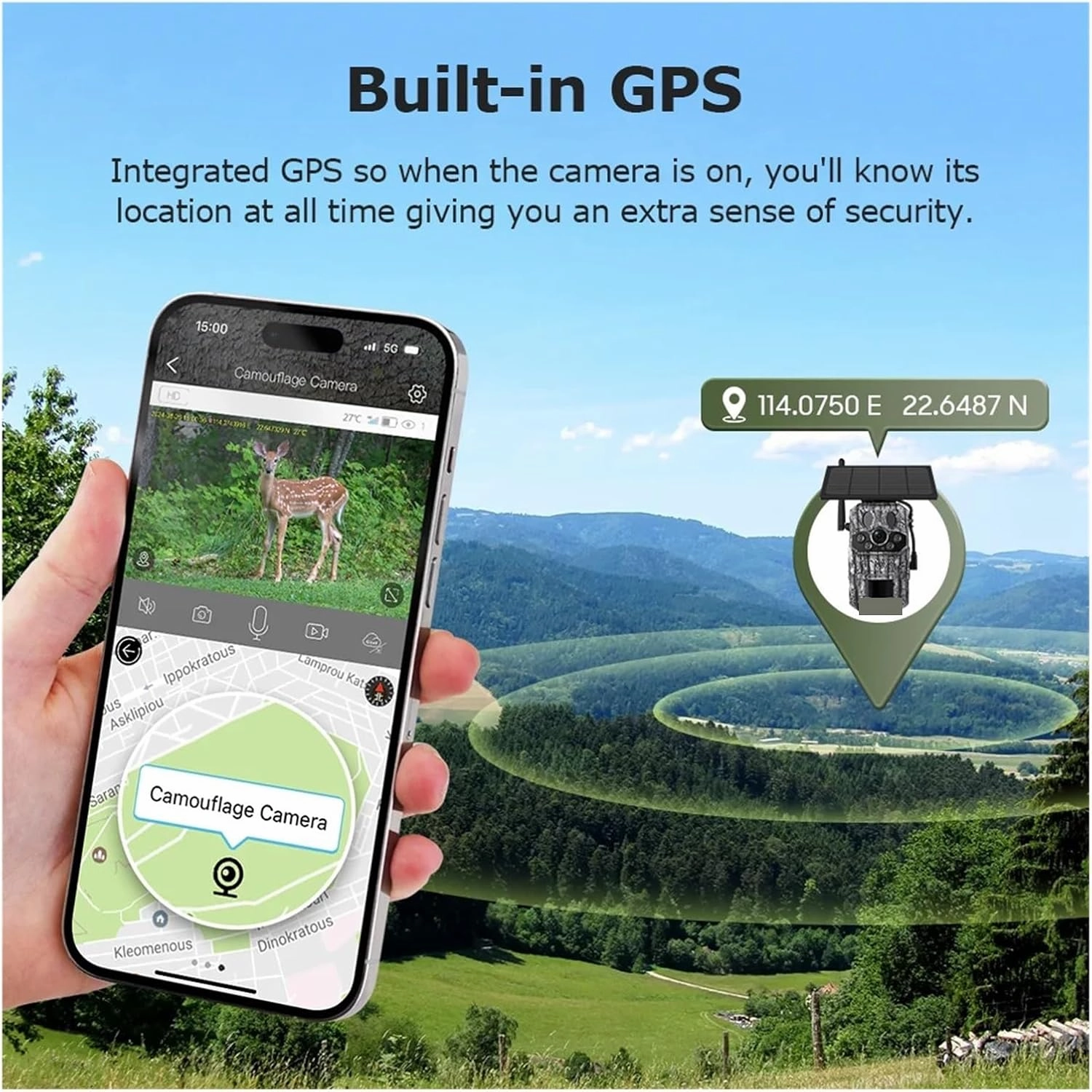 4G 2K 5MP PIR Motion Activated Trigger Time Night Vision IP66 Hunting Trail Wildlife Battery Solar Camera Forest(4MP add 64GB)