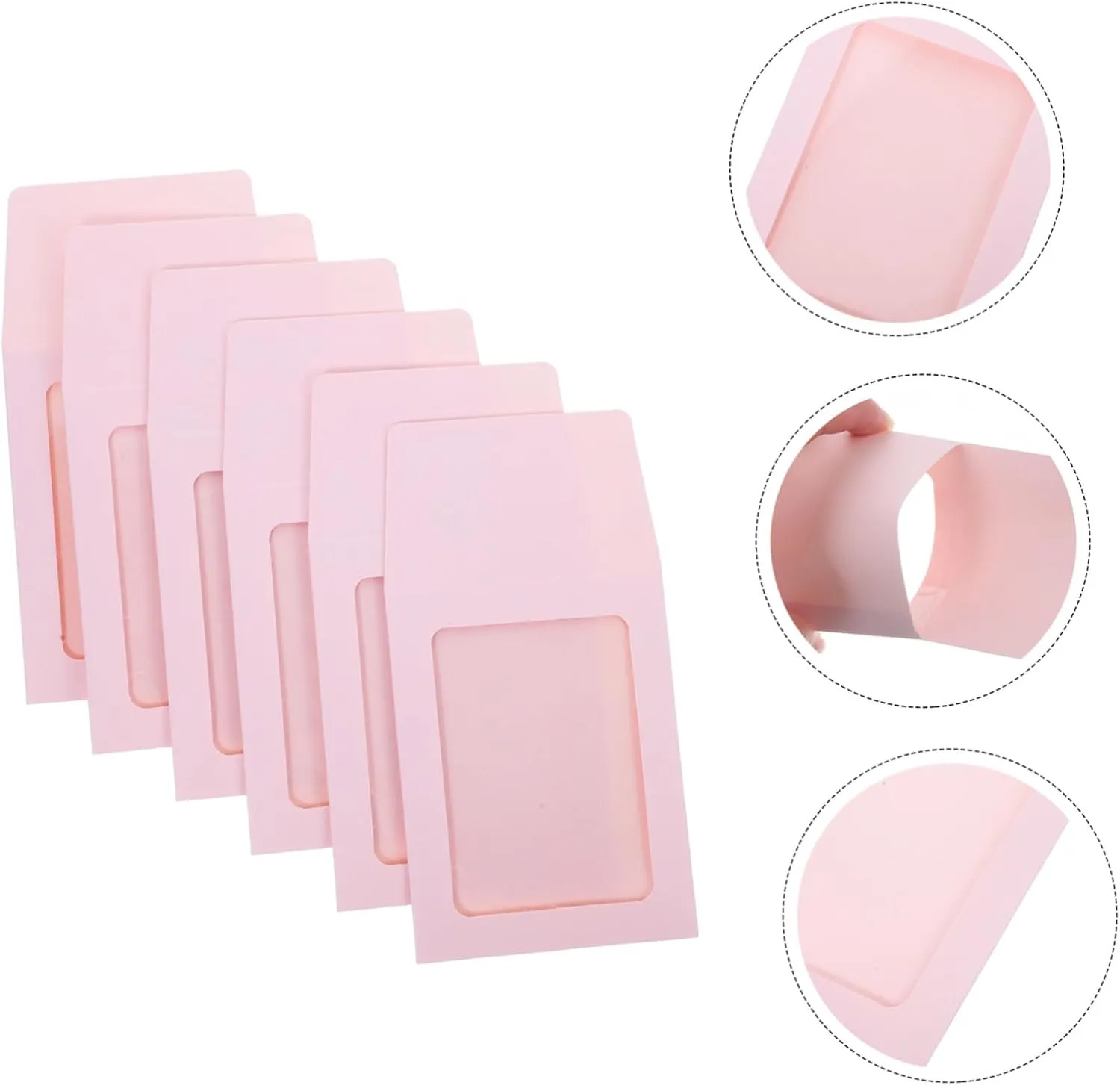 4sets Card Covers Display Cards Sleeves Simple Style Cardholders Paper 20pcs*4
