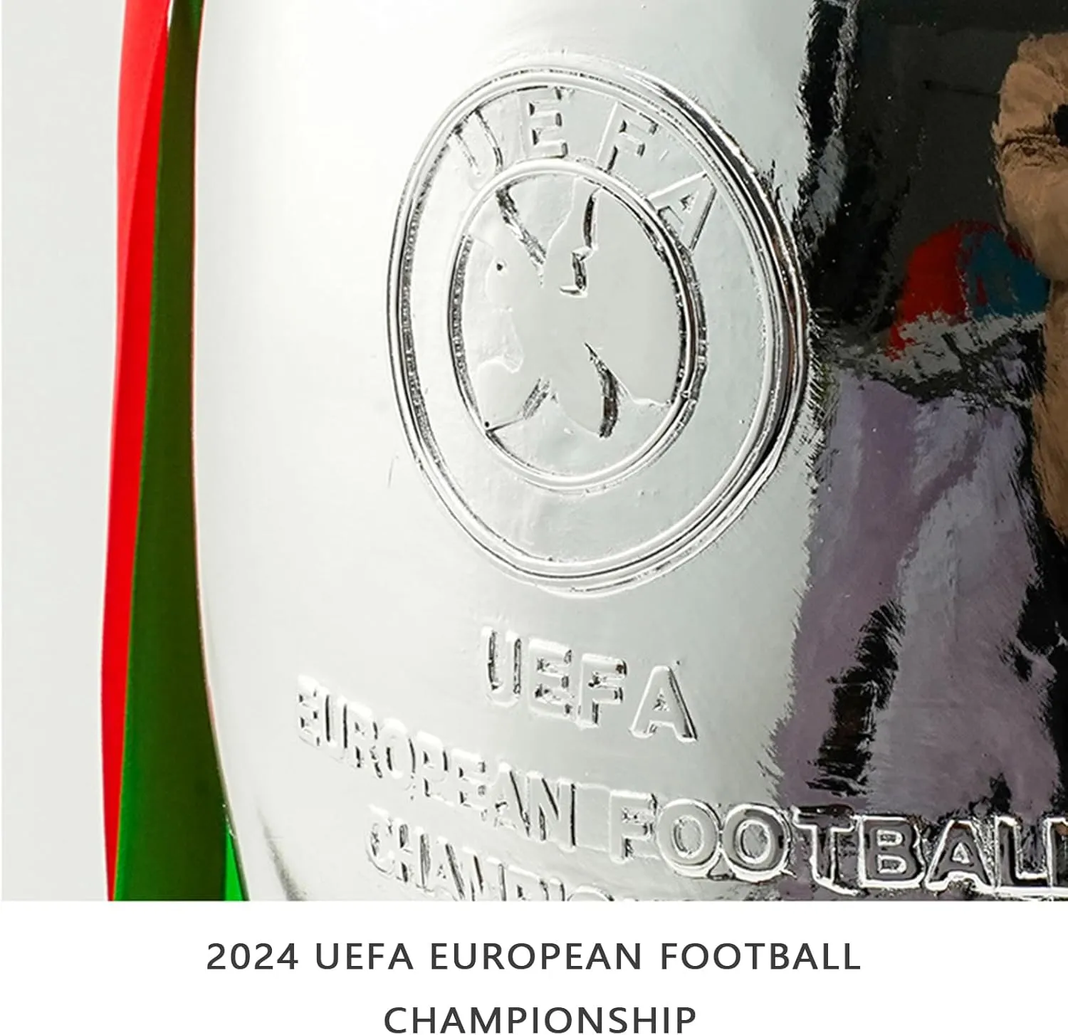 5 Different Sizes Football Championship Tophy, 2024 European Replica Football Delaunay Cup, Resin Soccer Award Sport Fans Souvenir