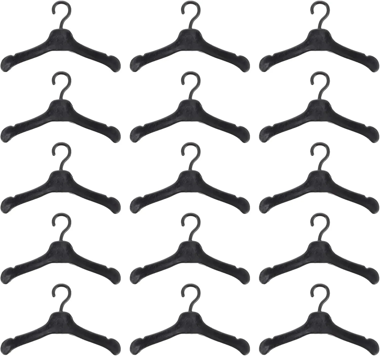 50pcs Doll Hanger Miniature Closet Hanger Doll Closet Hanger Doll Coat Hangers Miniature Coat Hanger Doll Dress Organizer Miniature Outfit Hanger Dolls Baby Plastic Toy Pack