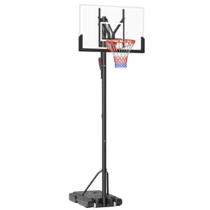 6 Level Height Adjustable Freestanding Basketball Hoop with Stand and Wheels, 2.35M-3.05M | SPORTNOW